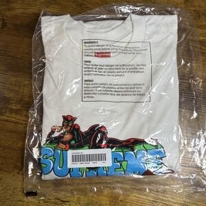 Supreme Catwoman Tee‎ Shirt Mens 2XL White Graphic Batman DC Comics Streetwear